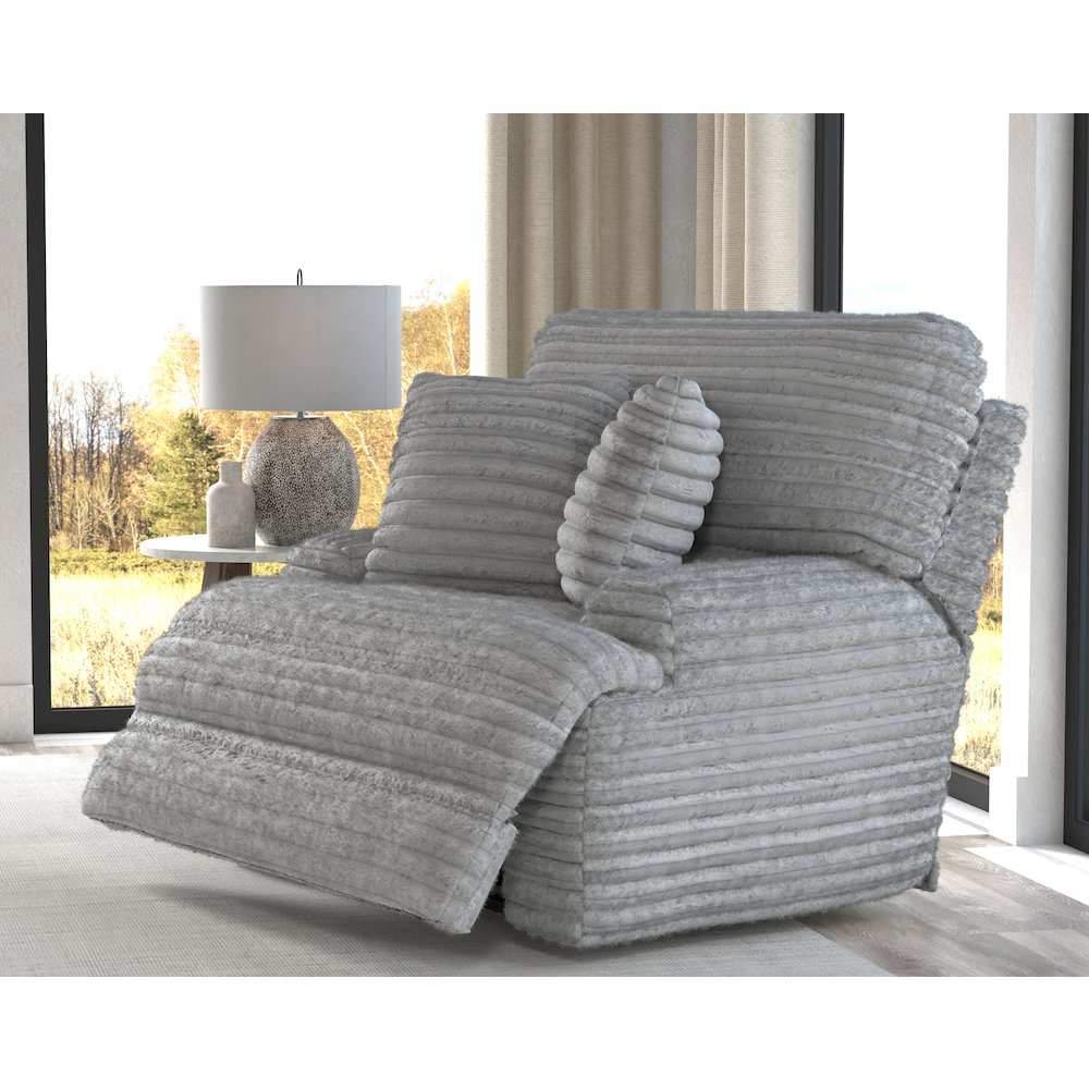 Oversized Deep Seat Power Recliner with Power Adjustable Headrest (Moonstruck). Picture 5