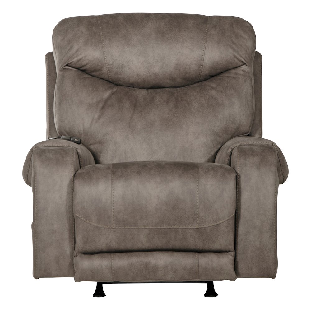Recharger Power Rocker Recliner with Power Adjustable Headrest & Lumbar. Picture 4