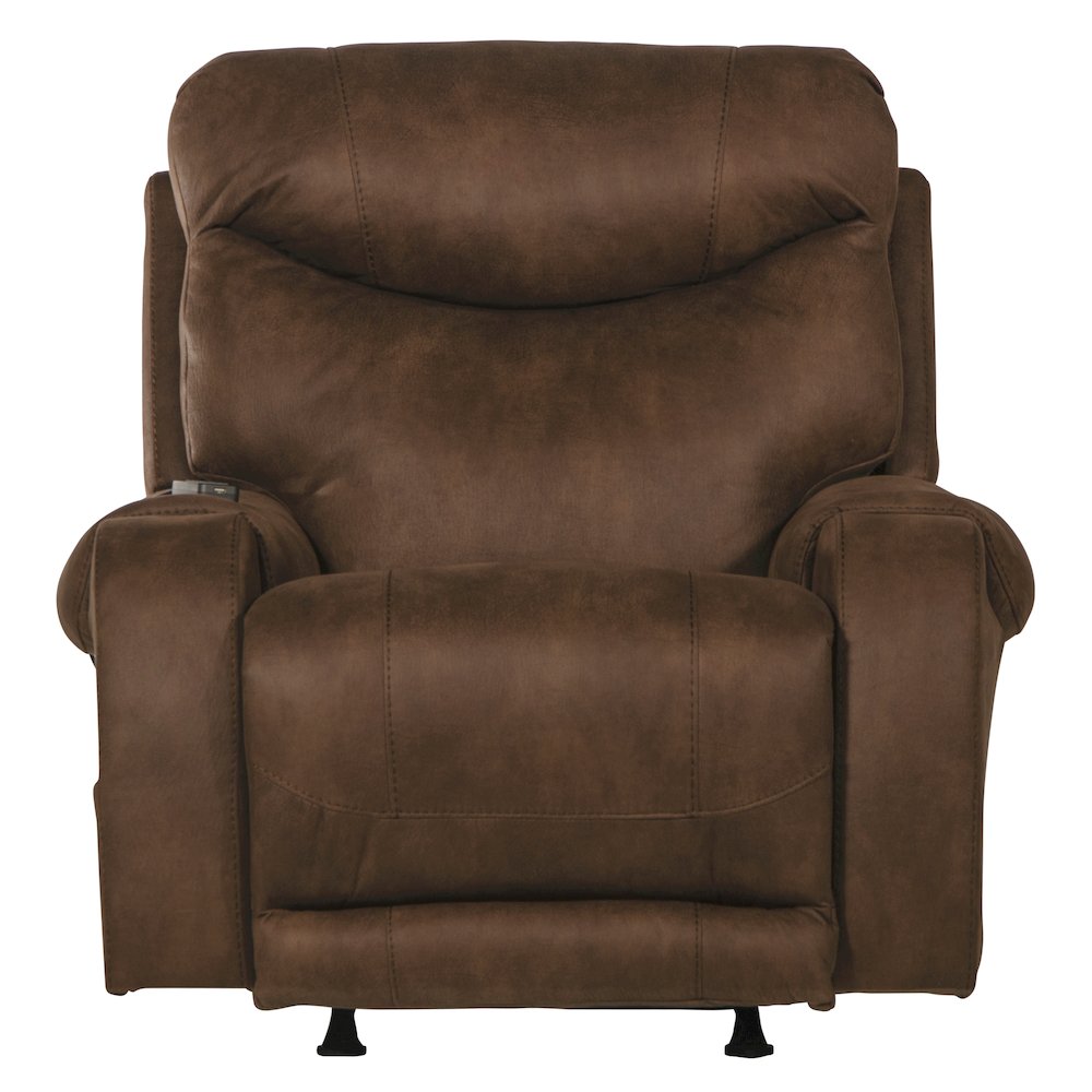 Recharger Power Rocker Recliner with Power Adjustable Headrest & Lumbar. Picture 4