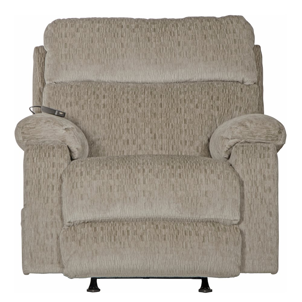 Refresher Power Rocker Recliner with Power Adjustable Headrest & Lumbar. Picture 4