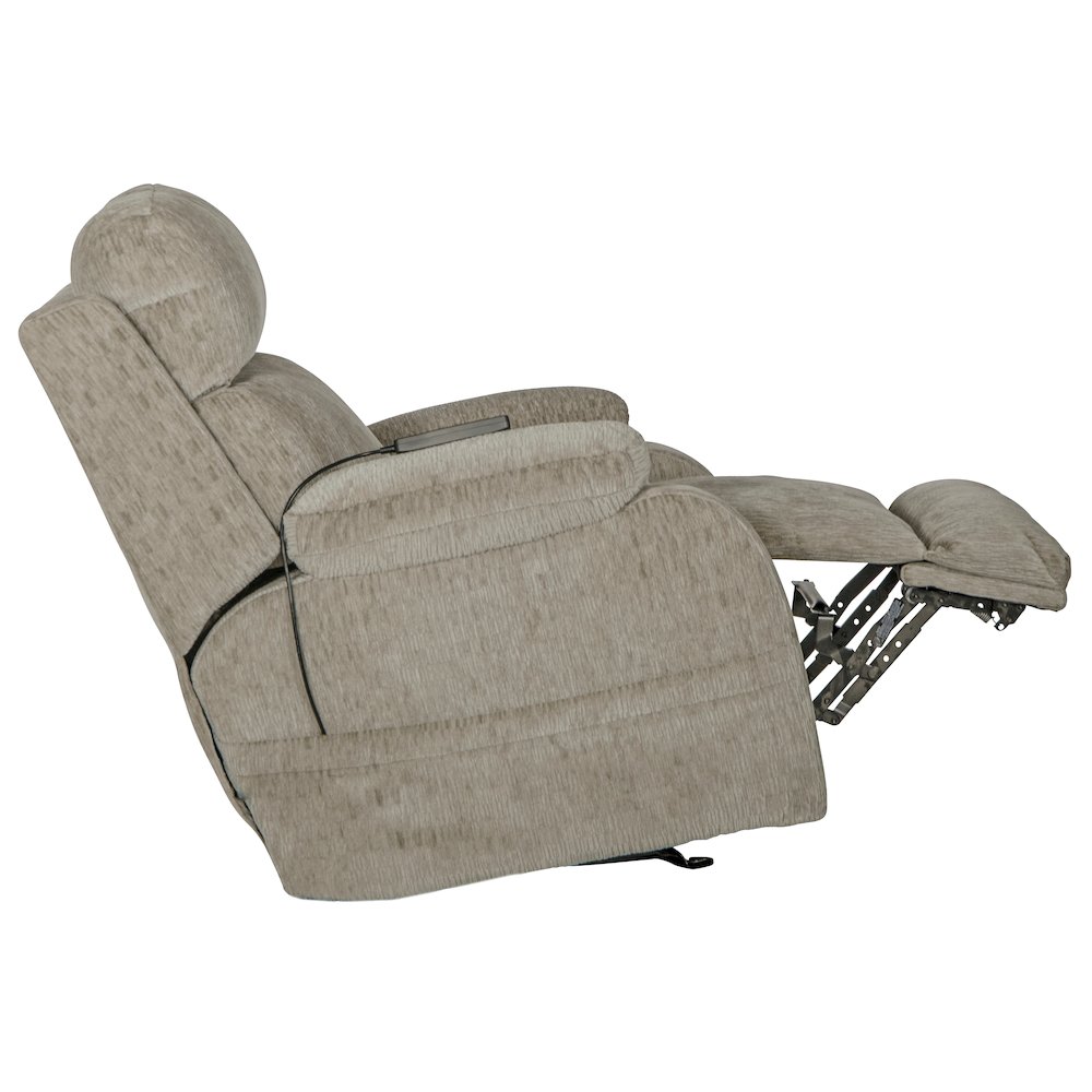 Refresher Power Rocker Recliner with Power Adjustable Headrest & Lumbar. Picture 6