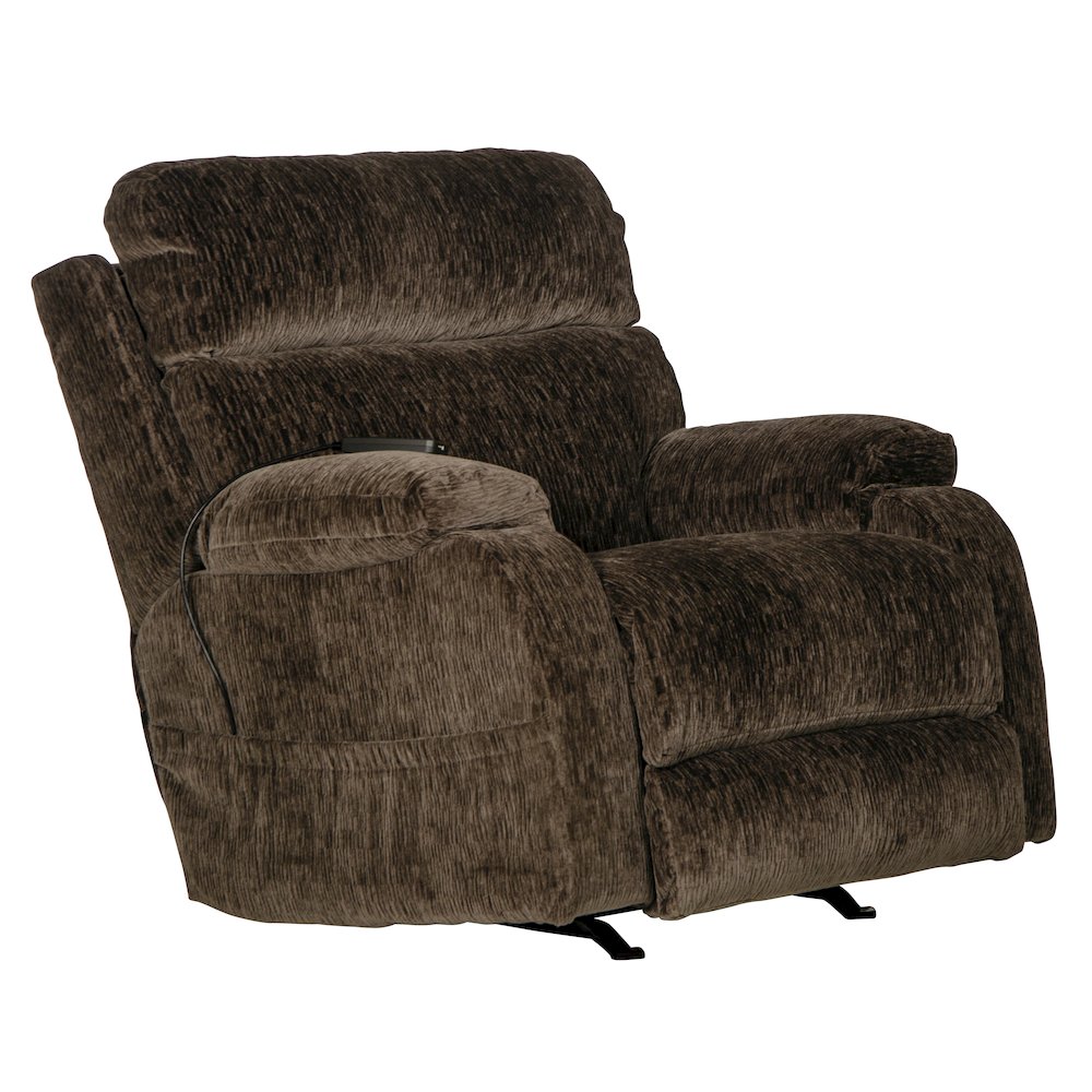 Refresher Power Rocker Recliner with Power Adjustable Headrest & Lumbar. Picture 1