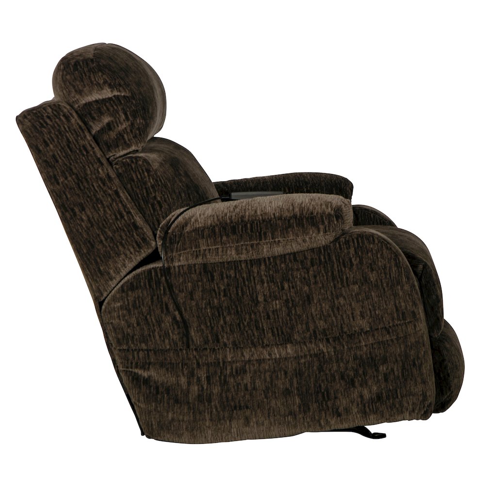Refresher Power Rocker Recliner with Power Adjustable Headrest & Lumbar. Picture 5