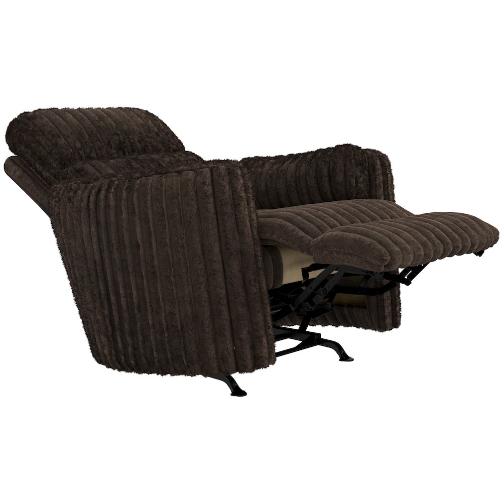 Daydream Power Rocker Recliner in Chocolate color. Picture 2
