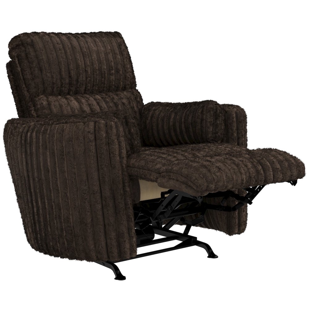 Daydream Power Rocker Recliner in Chocolate color. Picture 3
