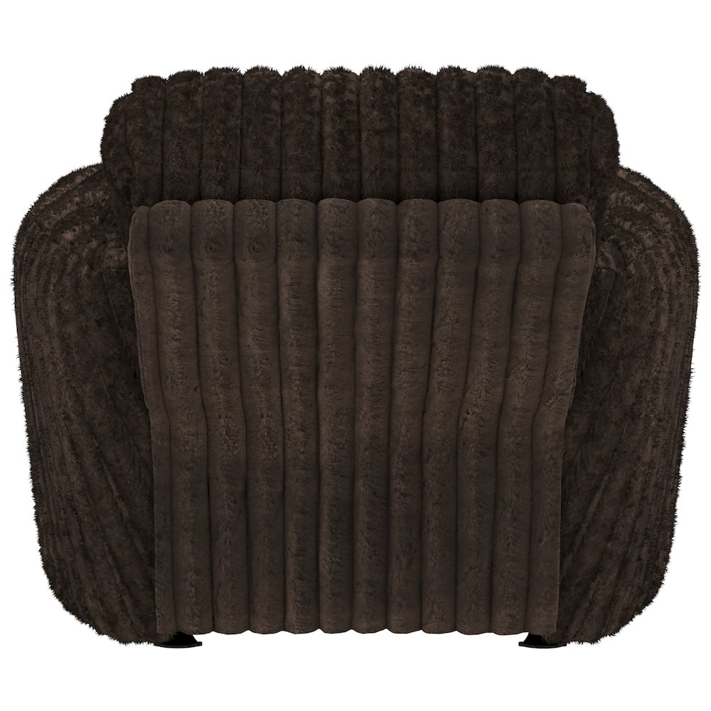 Daydream Power Rocker Recliner in Chocolate color. Picture 5