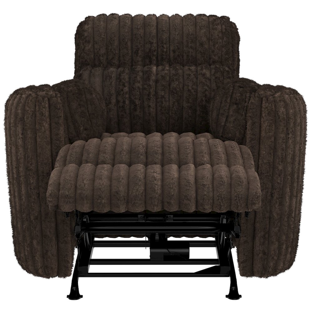Daydream Power Rocker Recliner in Chocolate color. Picture 8