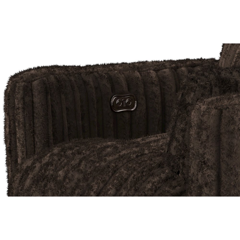 Daydream Power Rocker Recliner in Chocolate color. Picture 12