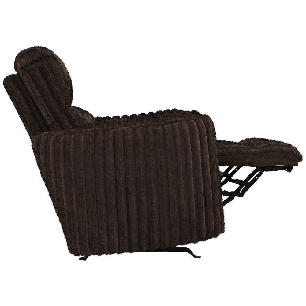 Daydream Power Rocker Recliner in Chocolate color. Picture 17