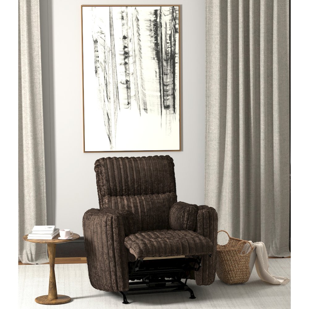 Daydream Power Rocker Recliner in Chocolate color. Picture 25