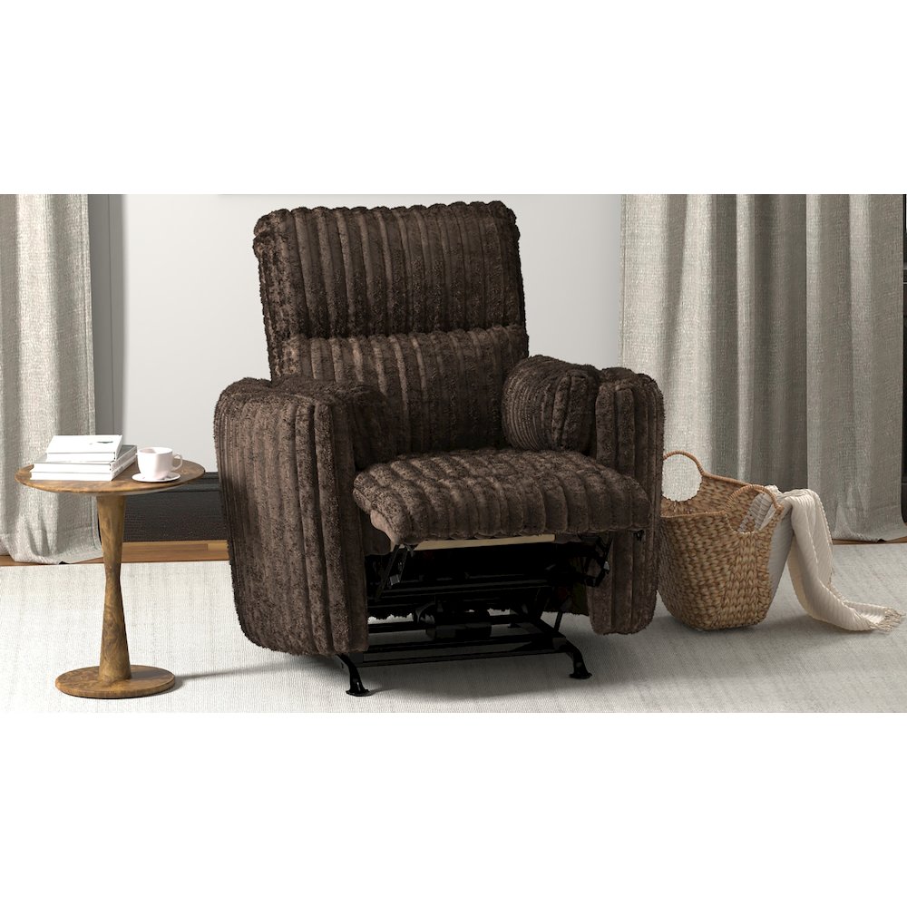 Daydream Power Rocker Recliner in Chocolate color. Picture 26