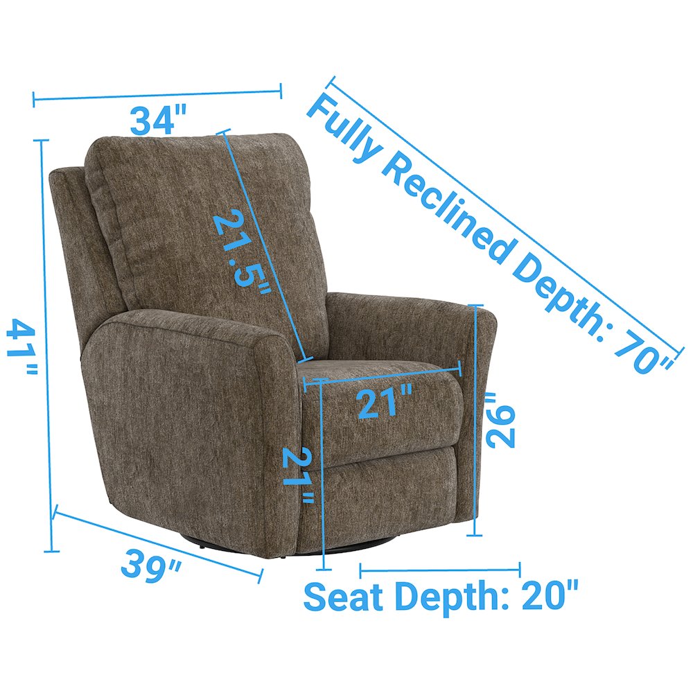 Belton Power Rocker Recliner in Sand color. Picture 6