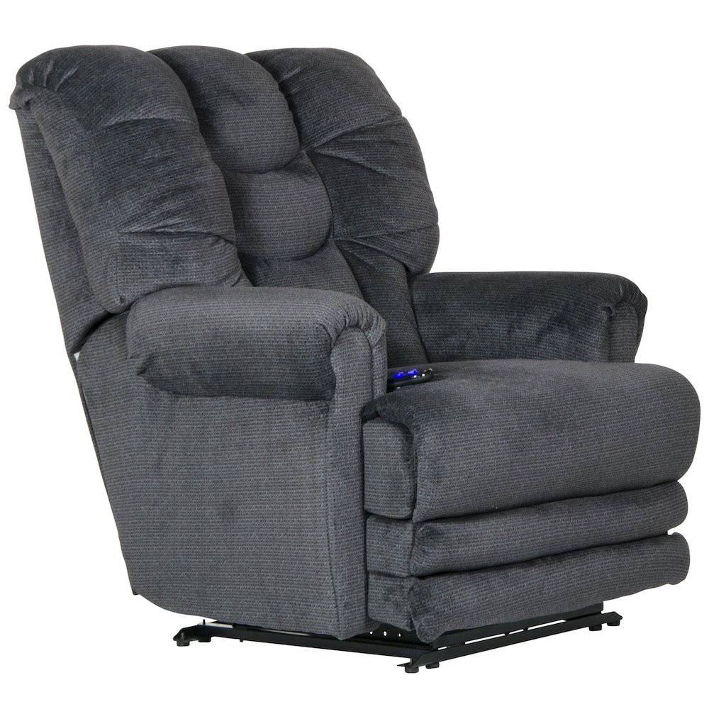 Malone Power Lay Flat Recliner with Extended Ottoman. Picture 1