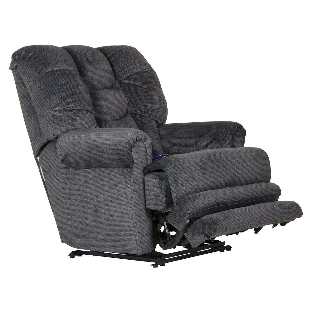 Malone Power Lay Flat Recliner with Extended Ottoman. Picture 3