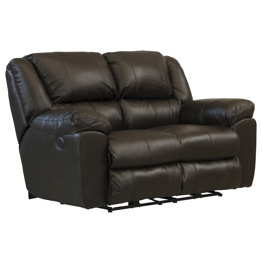 Transformer II Italian Leather Match Power Reclining Loveseat. Picture 1