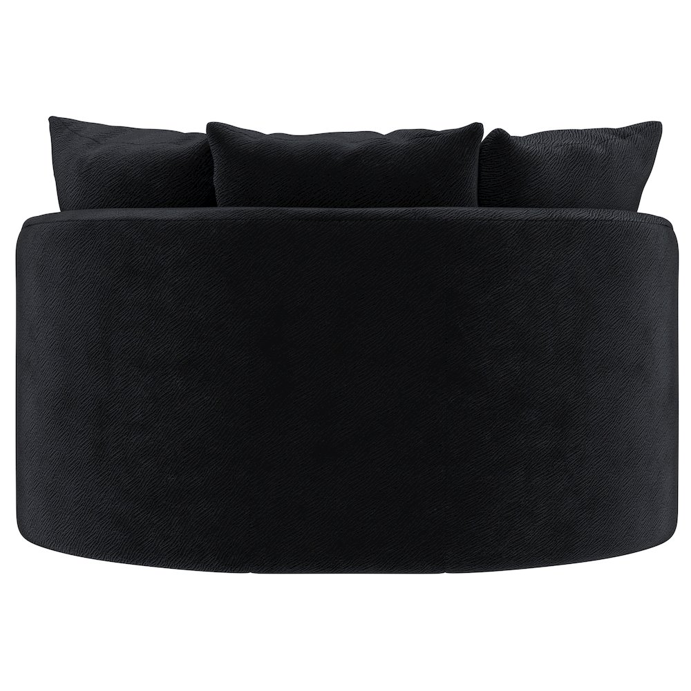 Matty Cuddle Chaise in Black Color. Picture 2