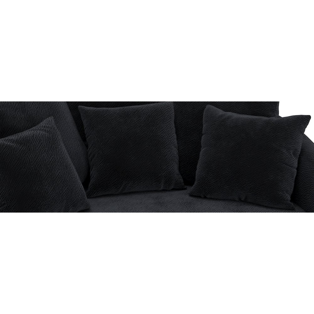 Matty Cuddle Chaise in Black Color. Picture 5