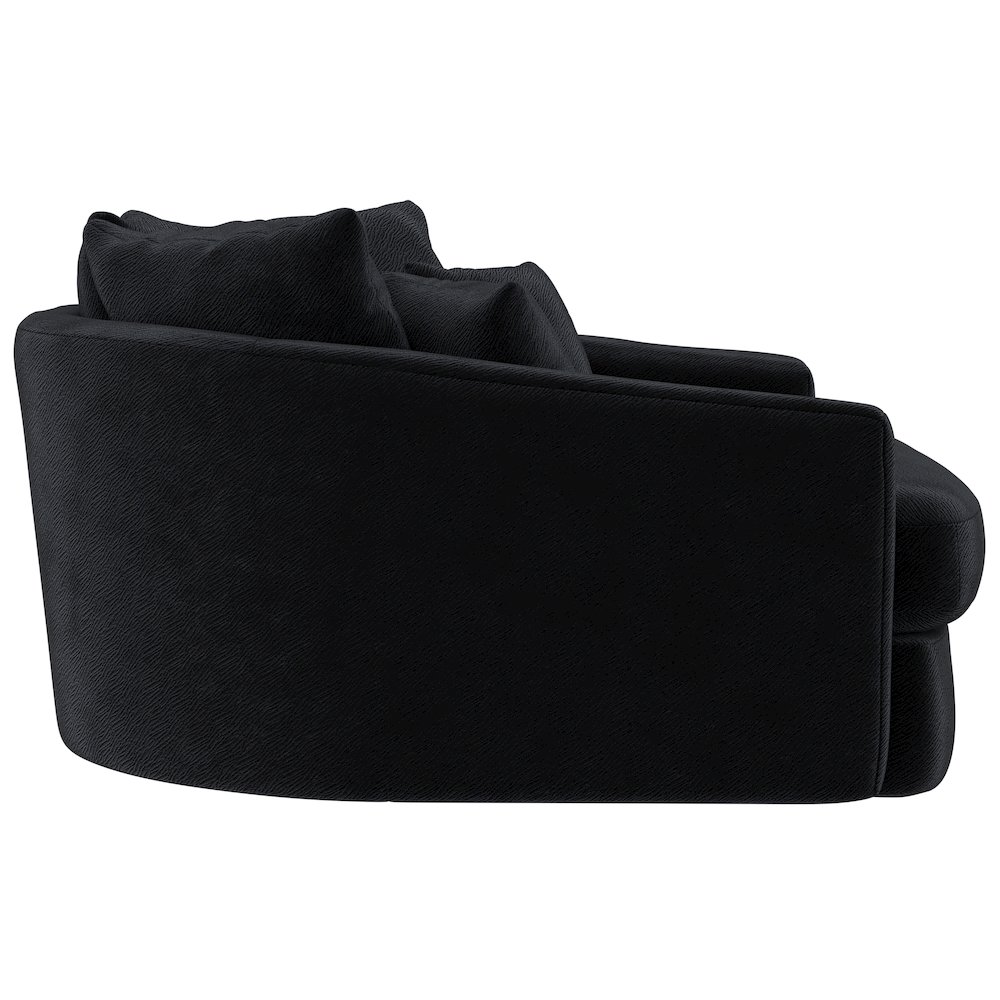 Matty Cuddle Chaise in Black Color. Picture 9