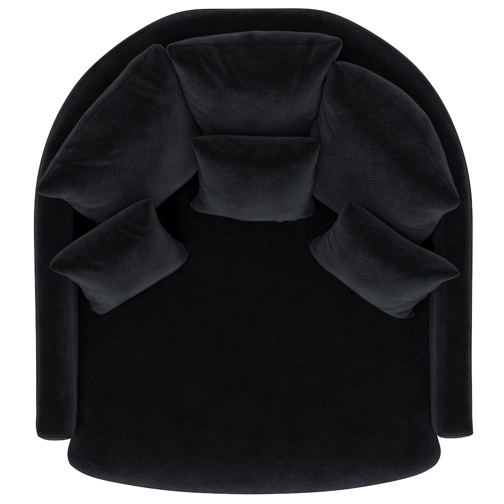 Matty Cuddle Chaise in Black Color. Picture 10