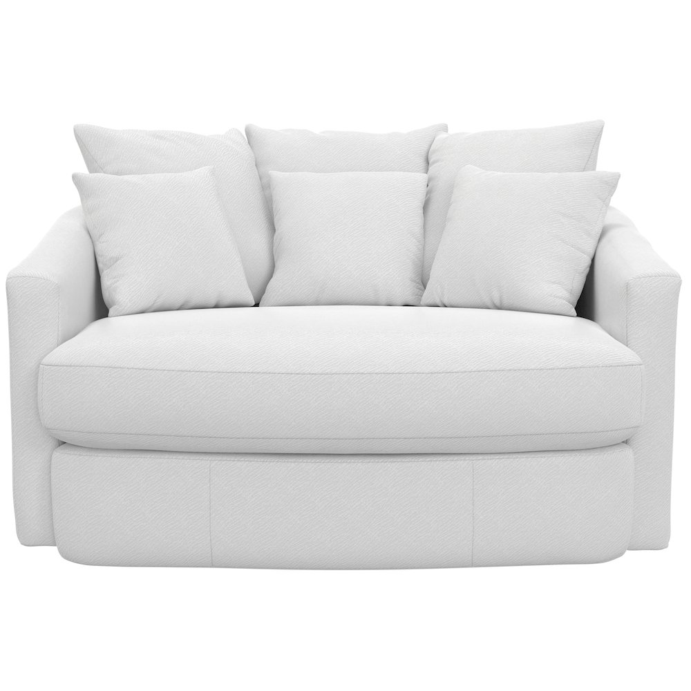 Matty Cuddle Chaise in White Color. Picture 4