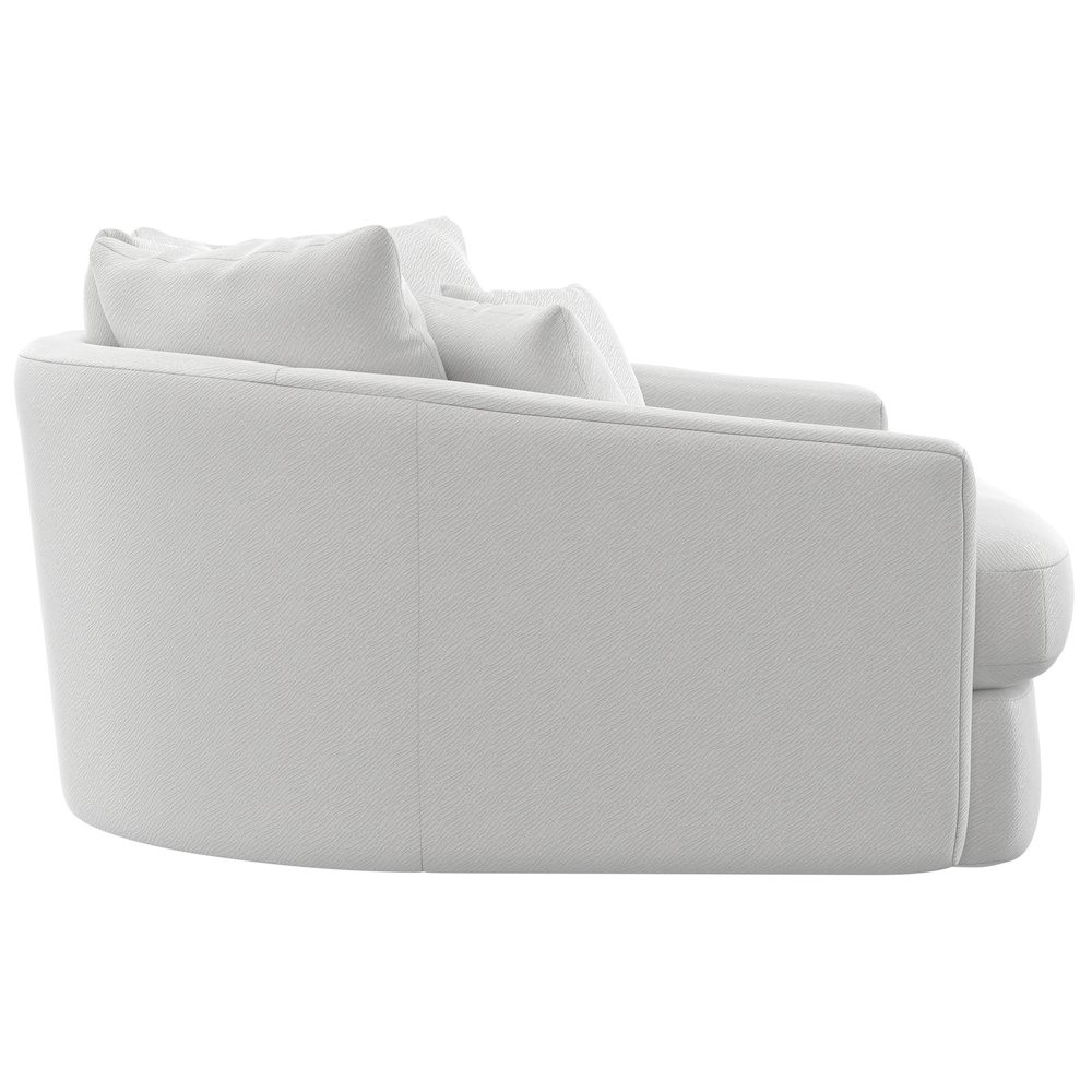 Matty Cuddle Chaise in White Color. Picture 9