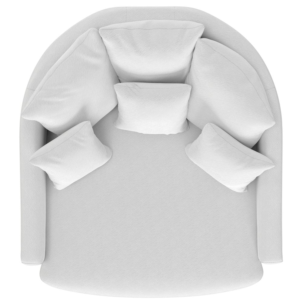Matty Cuddle Chaise in White Color. Picture 10