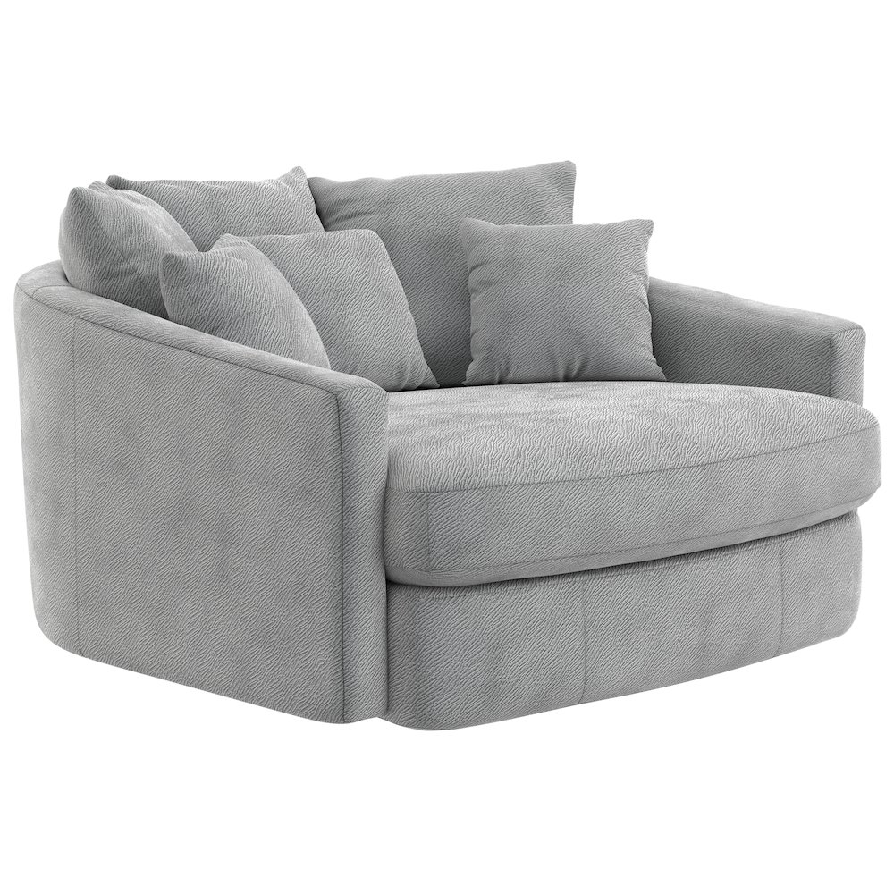 Matty Cuddle Chaise in Grey Color. Picture 1
