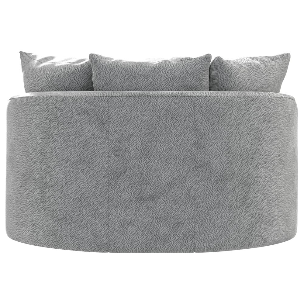 Matty Cuddle Chaise in Grey Color. Picture 2