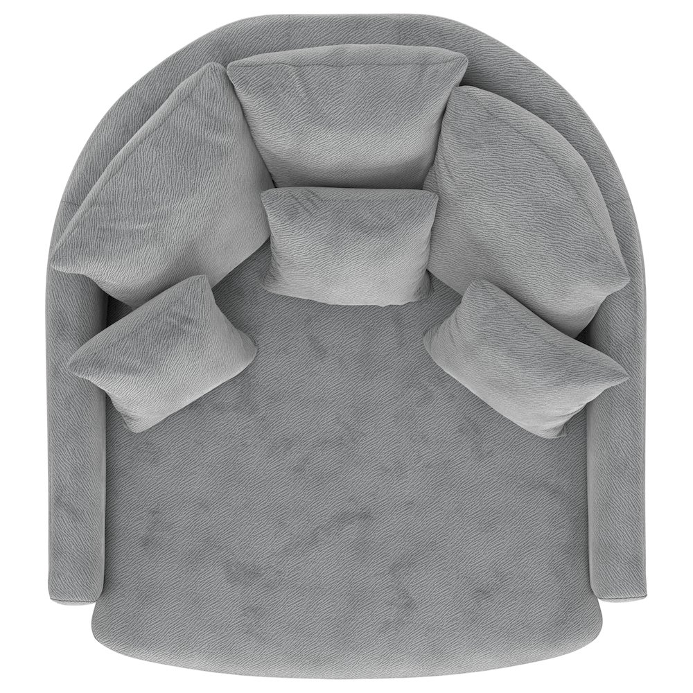 Matty Cuddle Chaise in Grey Color. Picture 13
