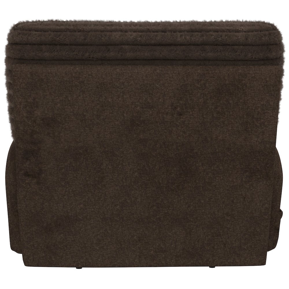 Zen Zero Gravity Power Recliner, Adjustable Headrest & Lumbar in Chocolate color. Picture 4