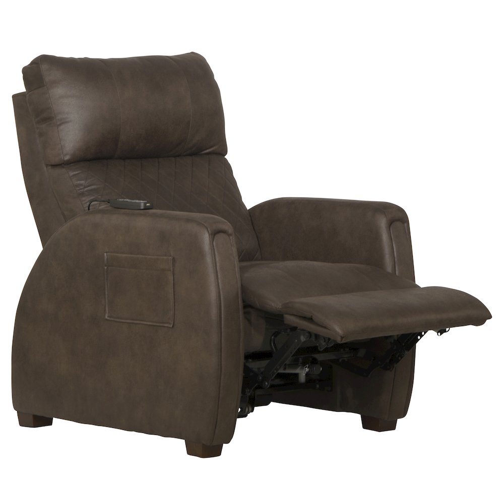 Relaxer Power Lay Flat Recliner with Power Adjustable Headrest and Lumbar. Picture 2