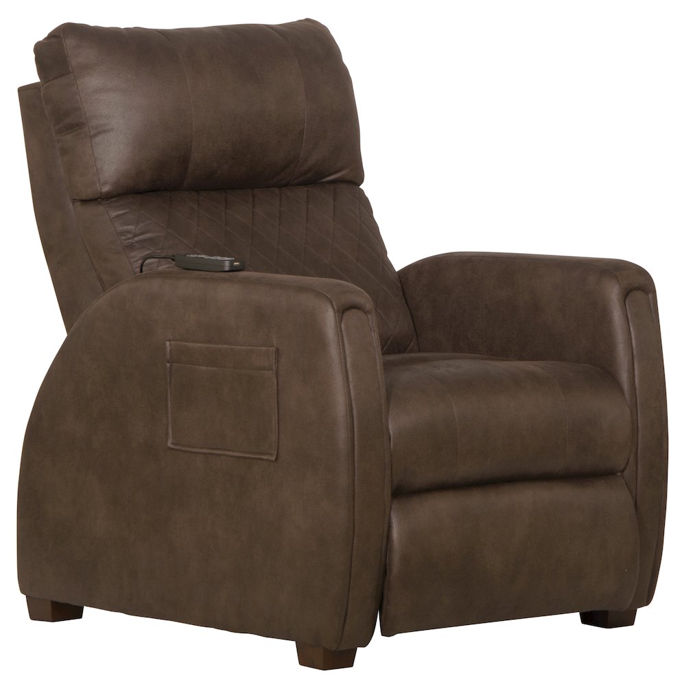 Relaxer Power Lay Flat Recliner with Power Adjustable Headrest and Lumbar. Picture 1