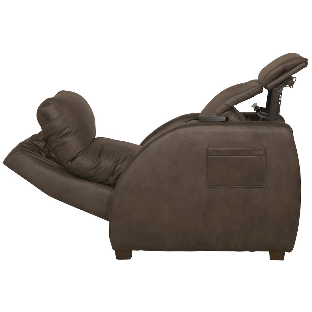 Relaxer Power Lay Flat Recliner with Power Adjustable Headrest and Lumbar. Picture 9