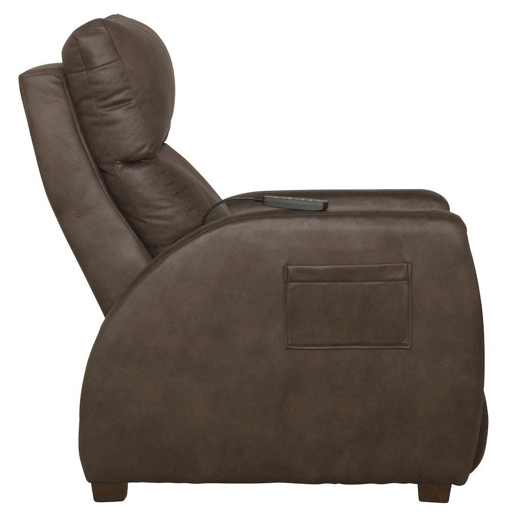Relaxer Power Lay Flat Recliner with Power Adjustable Headrest and Lumbar. Picture 6