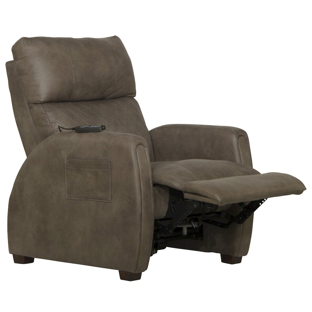 Relaxer Power Lay Flat Recliner with Power Adjustable Headrest and Lumbar. Picture 2