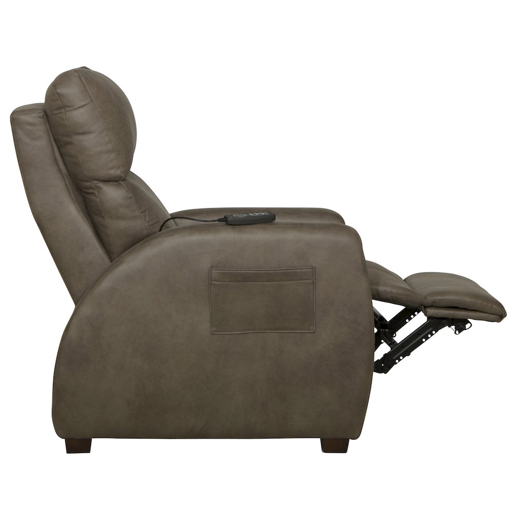 Relaxer Power Lay Flat Recliner with Power Adjustable Headrest and Lumbar. Picture 7