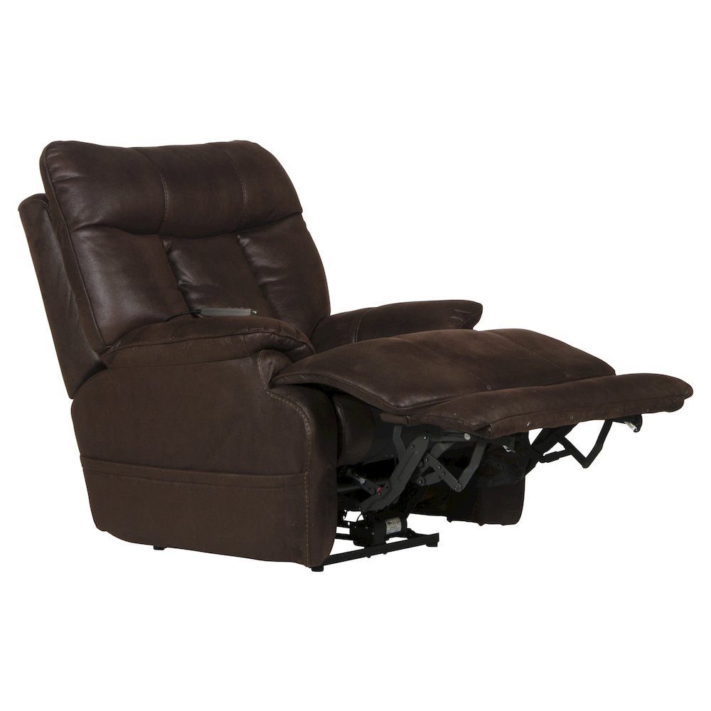Anders Power Lay Flat Recliner with Power Headrest, Power Lumbar, Heat & Massage. Picture 2