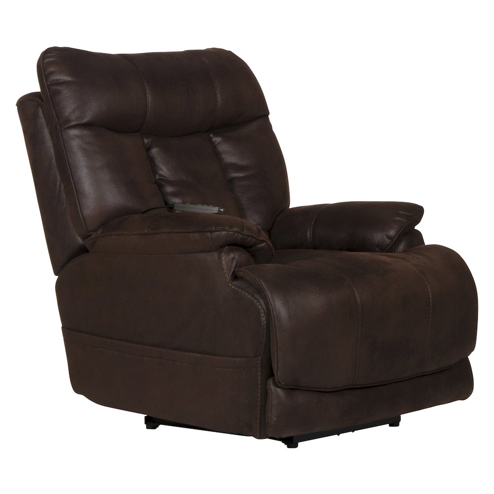 Anders Power Lay Flat Recliner with Power Headrest, Power Lumbar, Heat & Massage. Picture 1