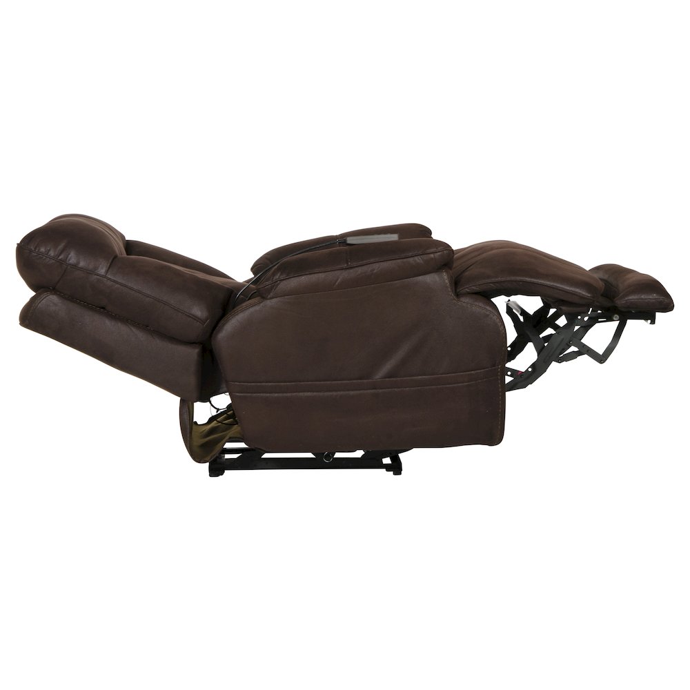 Anders Power Lay Flat Recliner with Power Headrest, Power Lumbar, Heat & Massage. Picture 7