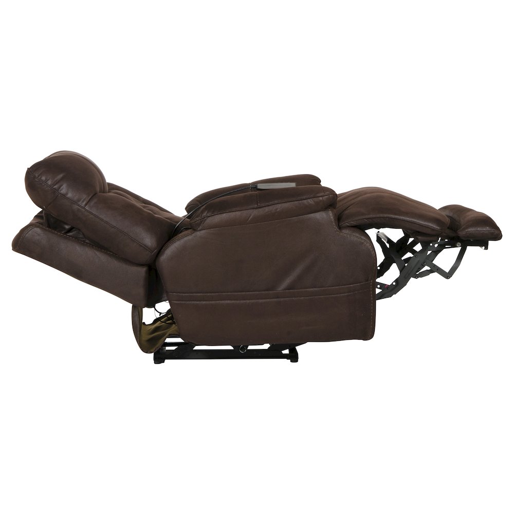 Anders Power Lay Flat Recliner with Power Headrest, Power Lumbar, Heat & Massage. Picture 8