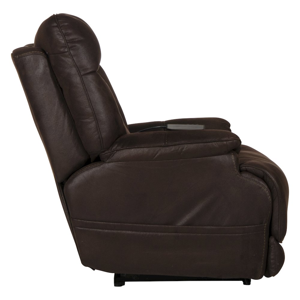 Anders Power Lay Flat Recliner with Power Headrest, Power Lumbar, Heat & Massage. Picture 5
