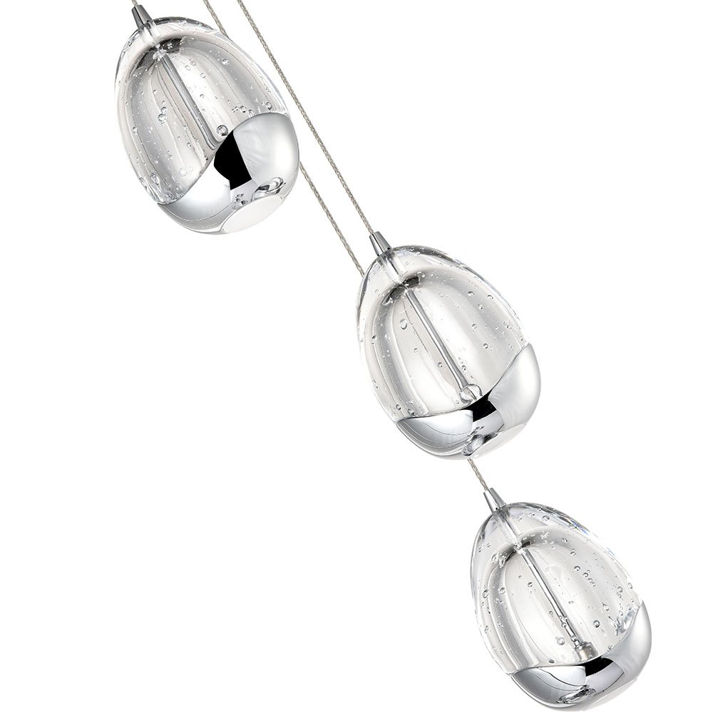 7-Light Pendant Lighting Height Adjustable Integrated LED Chandelier. Picture 7