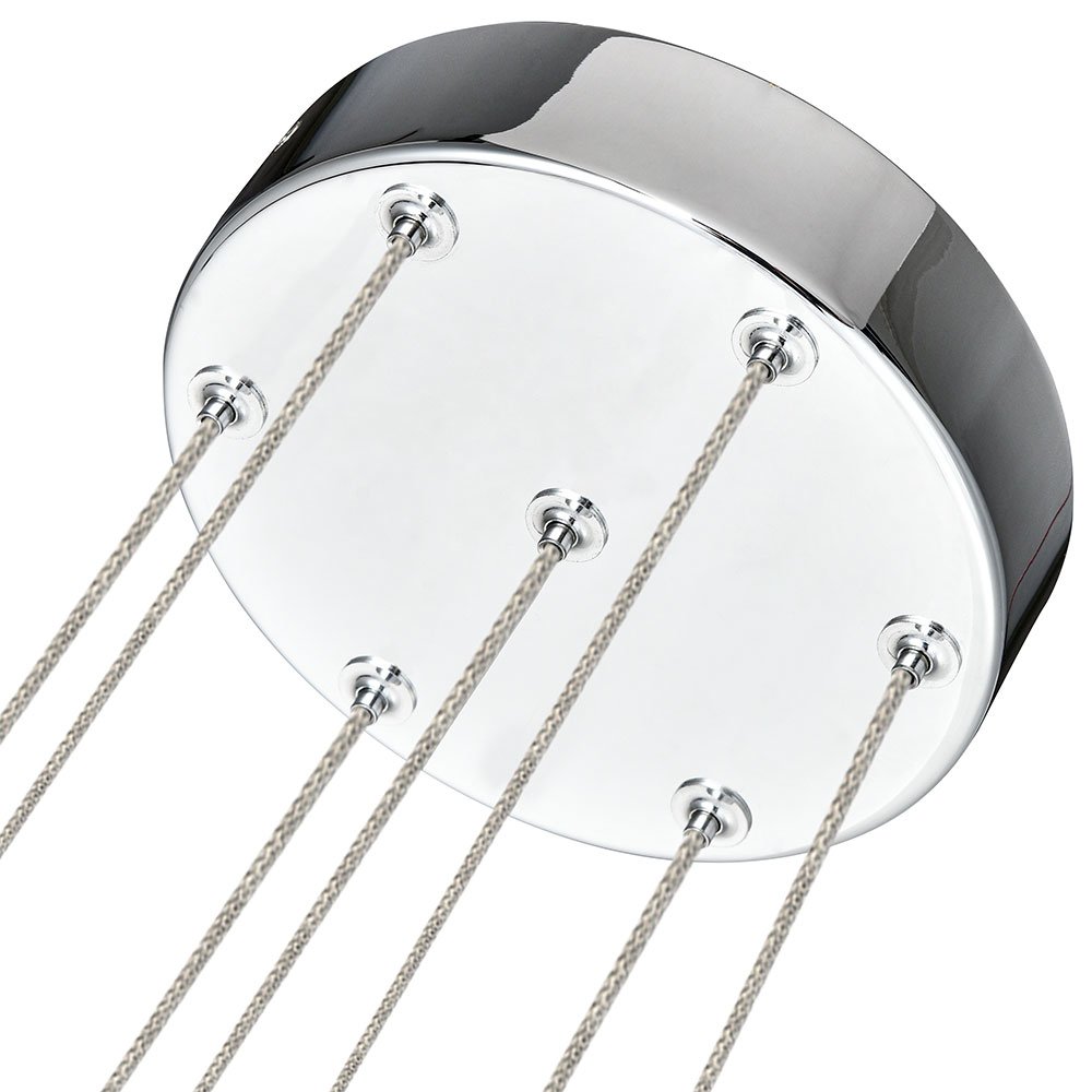 7-Light Pendant Lighting Height Adjustable Integrated LED Chandelier. Picture 9