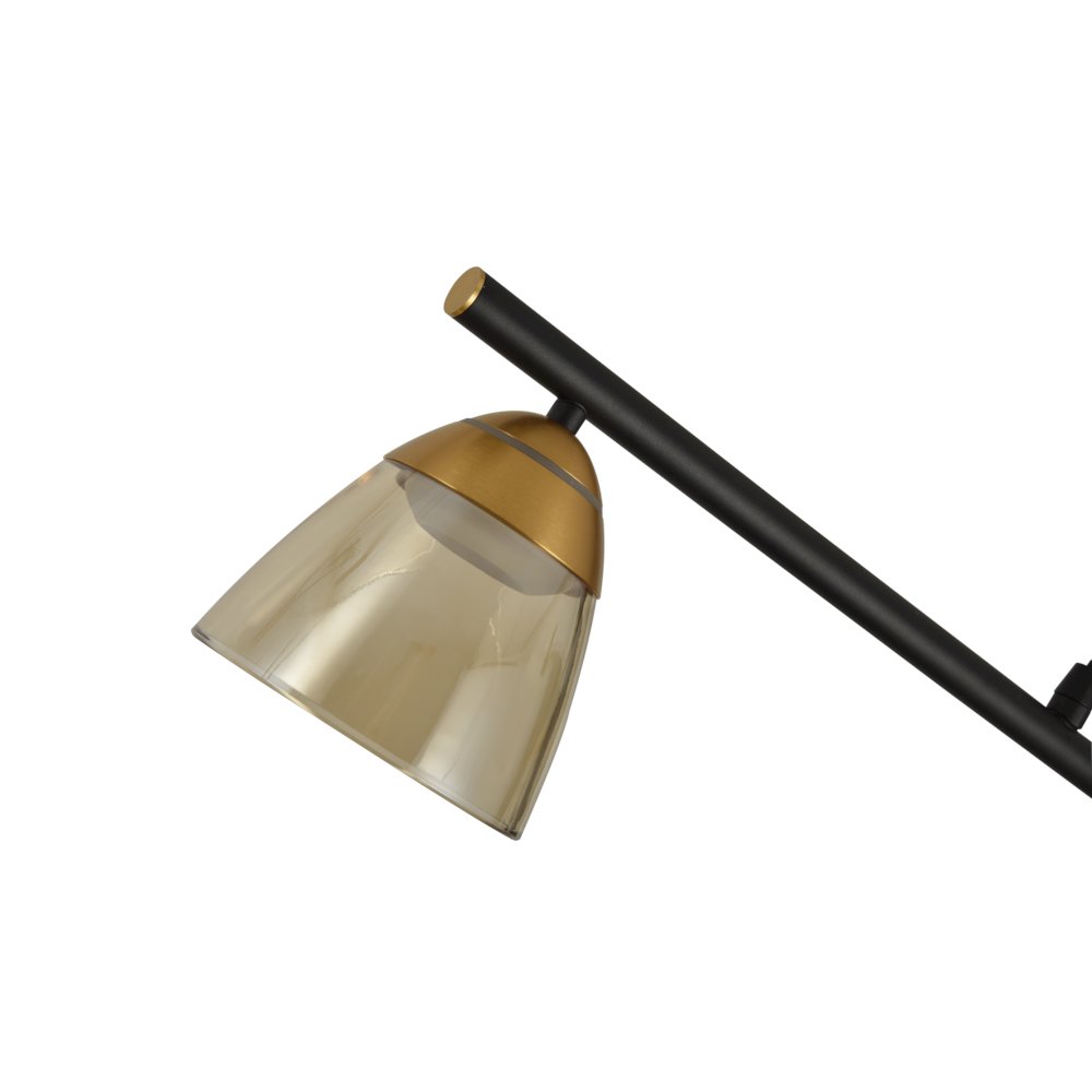 3-Light Height Adjustable Pendant Lighting Integrated LED Black Chandelier. Picture 9
