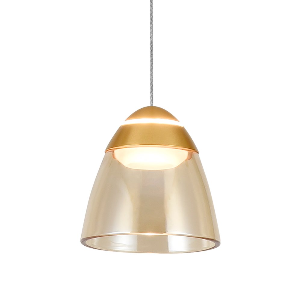 1-Light Integrated LED Black Height Adjustable Pendant Lighting. Picture 11