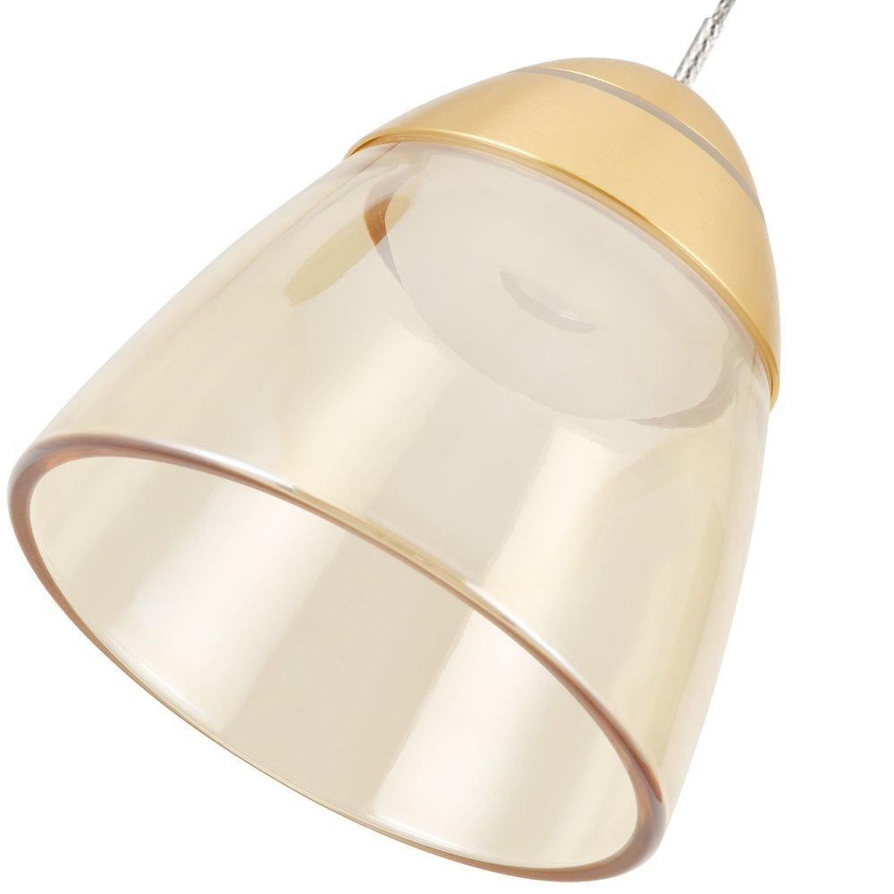 1-Light Integrated LED Black Height Adjustable Pendant Lighting. Picture 17