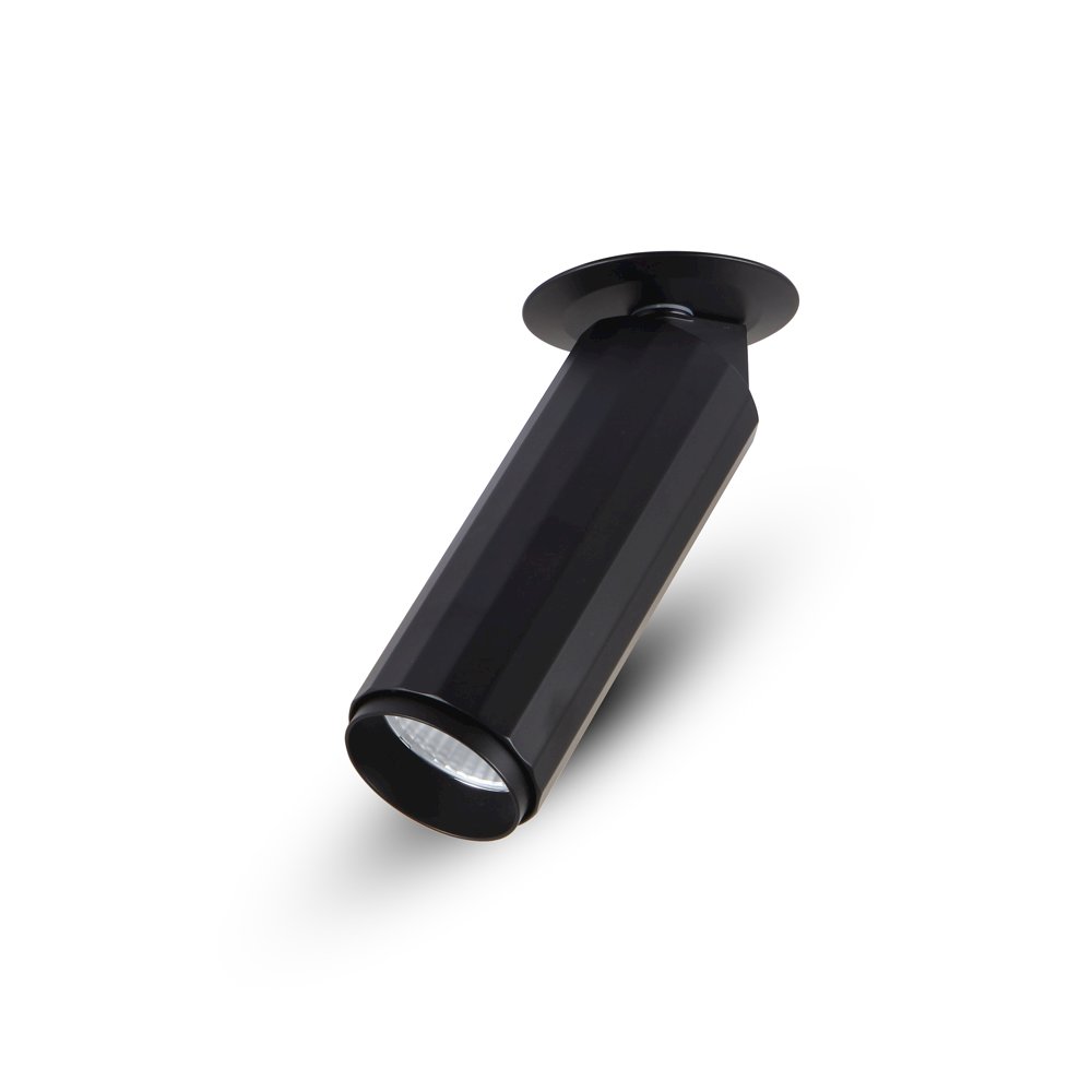 LED Adjustable Flush Mounted Spotlight, Stock Item Beam Angle 36, Black. Picture 4