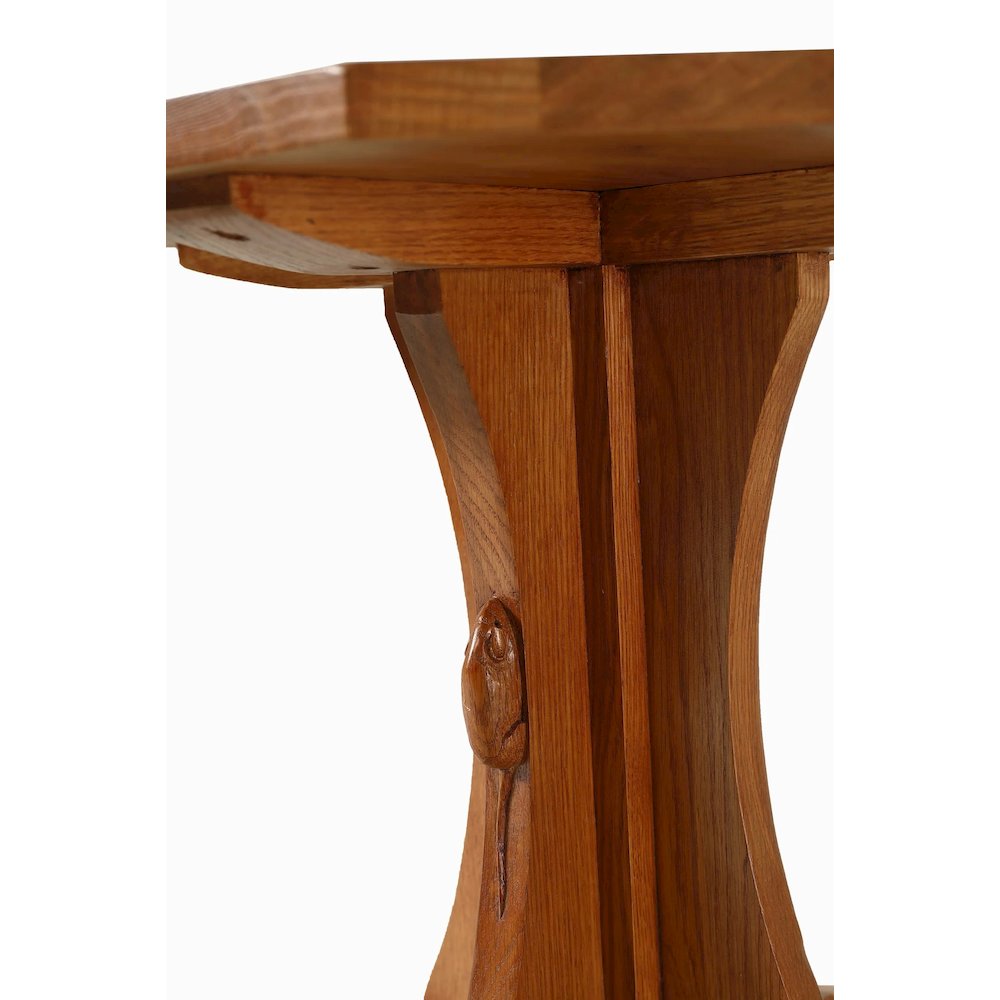 Mission Solid Oak Mouse Detail End Table - Michael's Cherry. Picture 6