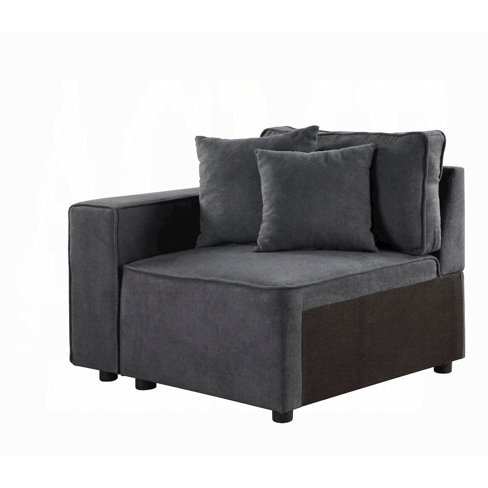 Silvester Modular - Armrest (2Pcs) Gray Fabric. Picture 1