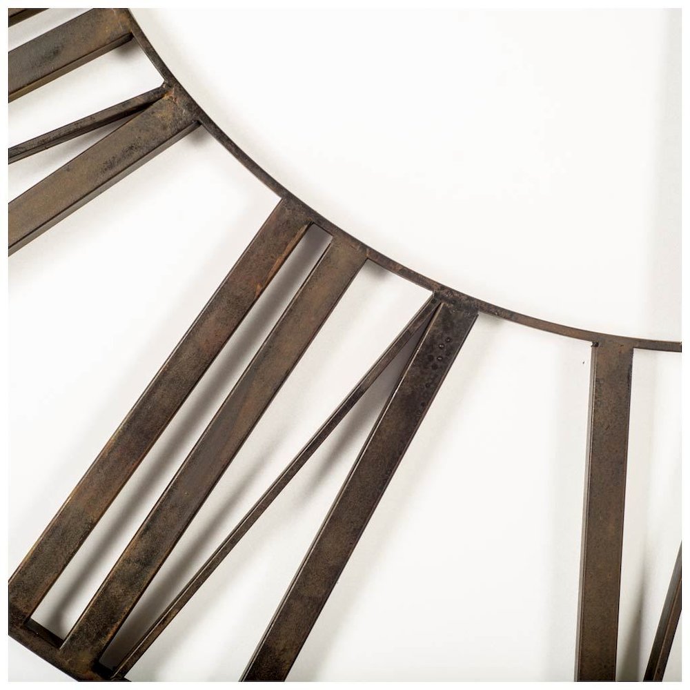 Pender 50" Round Giant Oversized Industrial Wall Clock. Picture 2